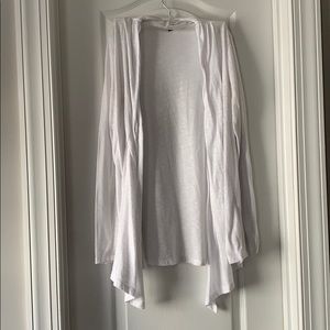 White flowy cardigan